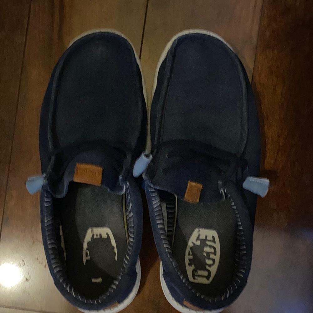 Hey Dude Navy Blue Moccasins
